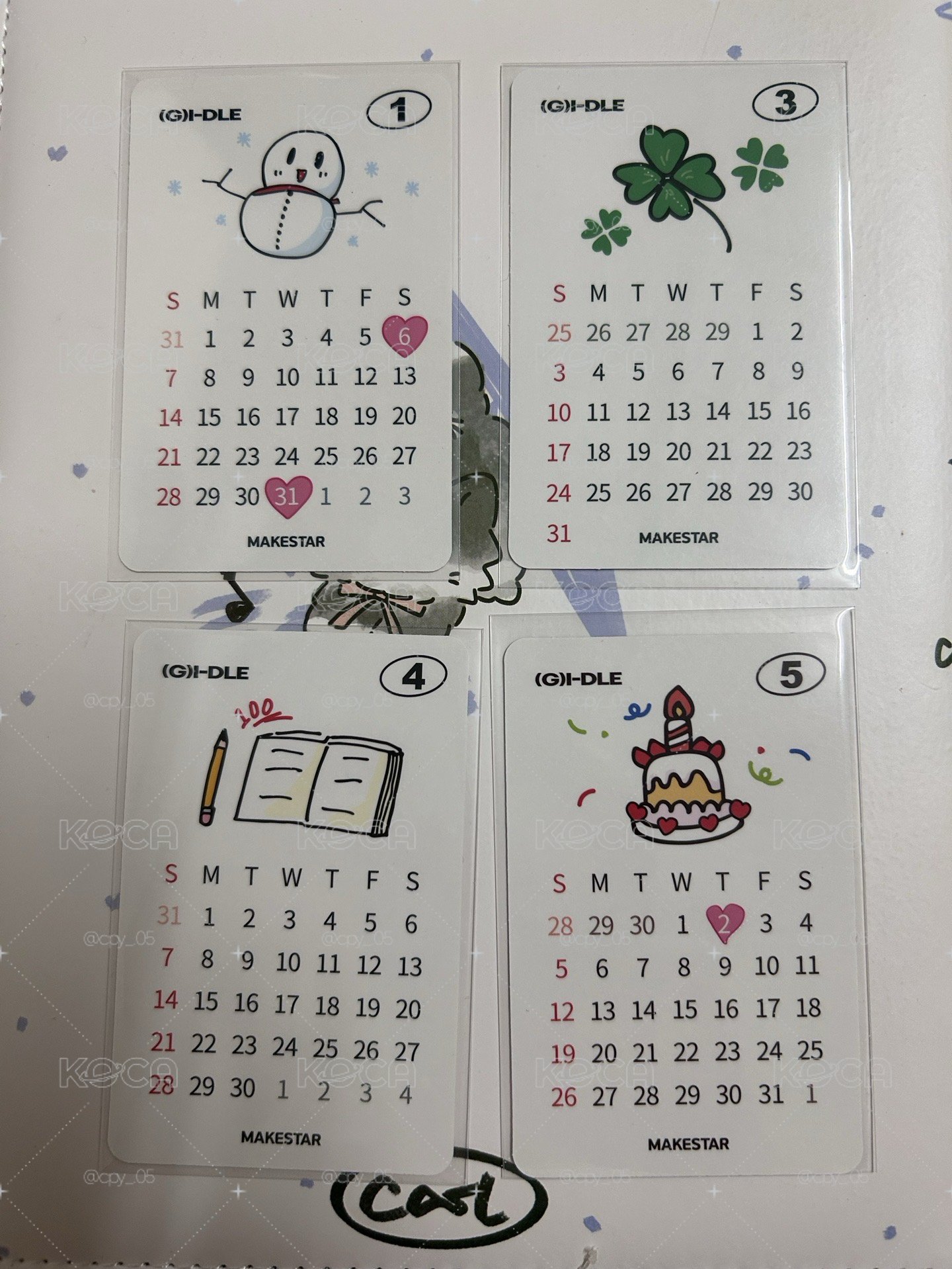 正規二MS日曆特典