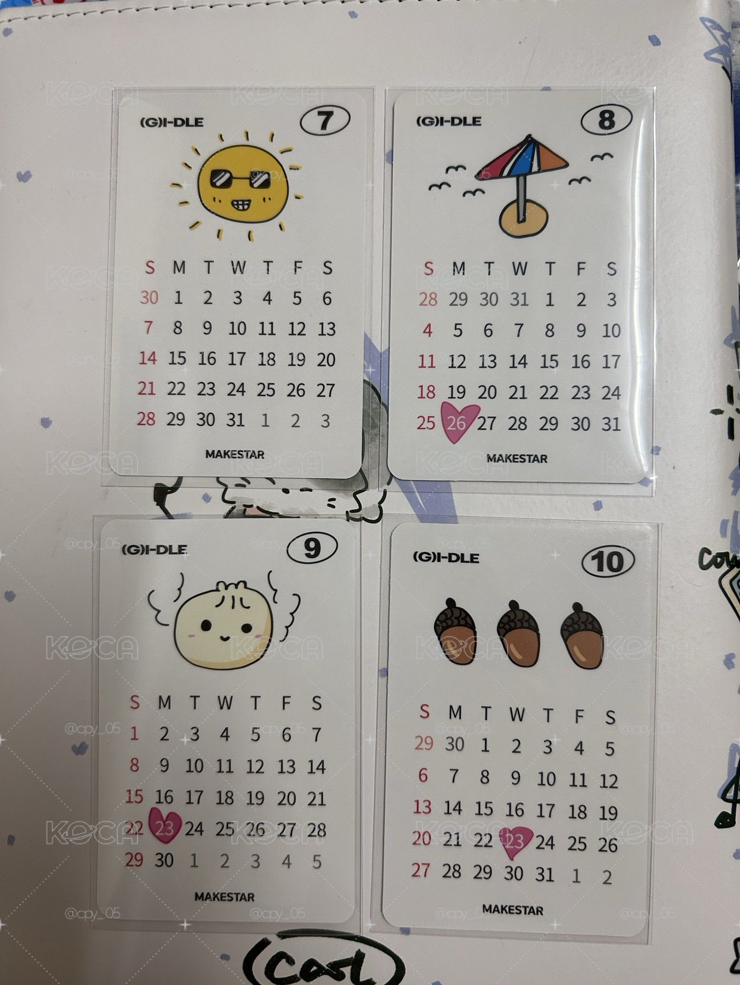 正規二MS日曆特典