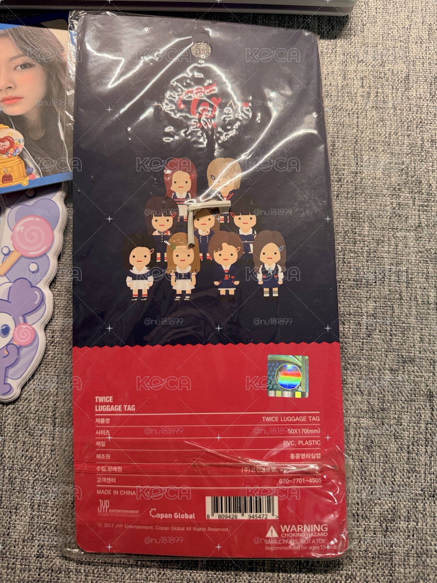 TWICE LAND 演唱會周邊行李吊牌