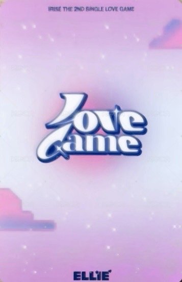 LOVE GAME ELLIE-pop 幸運卡  背面