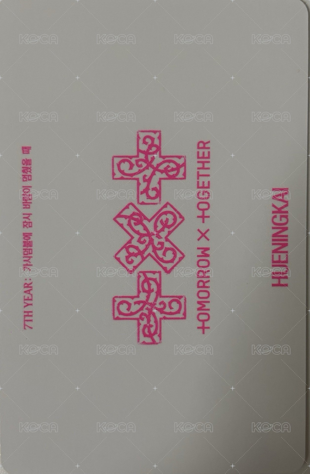 迷八 日咖 電子專 特典卡  背面