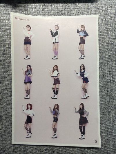 TWICEcoaster LANE2貼紙全員
