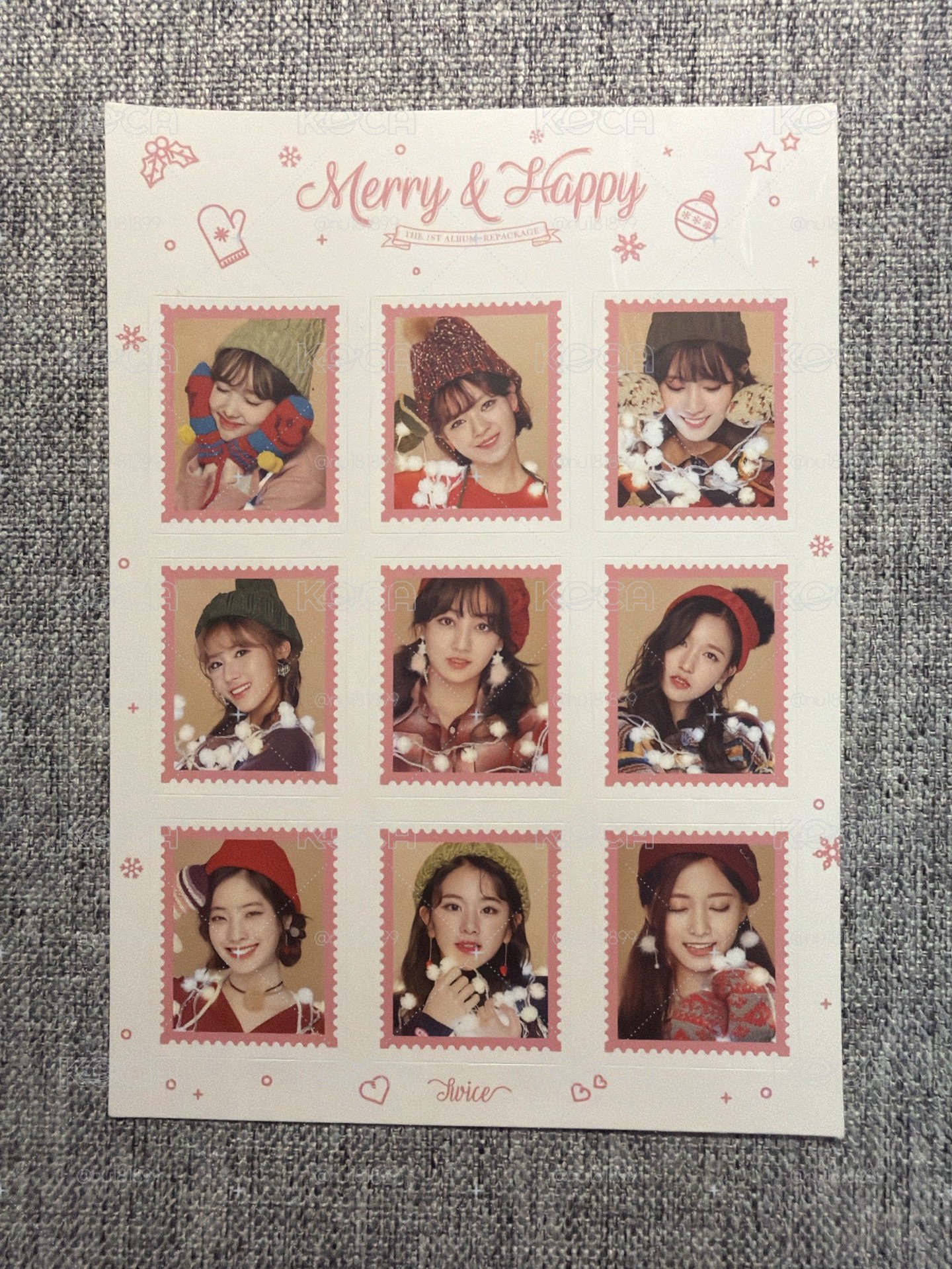 Merry&Happy 專輯貼紙卡 全員