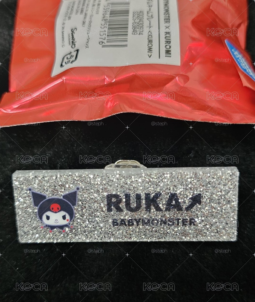 BABYMONSTER X Kuromi 酷洛米 姓名牌 露