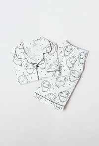 SPAO × Ganadi 睡衣 白色短袖睡衣