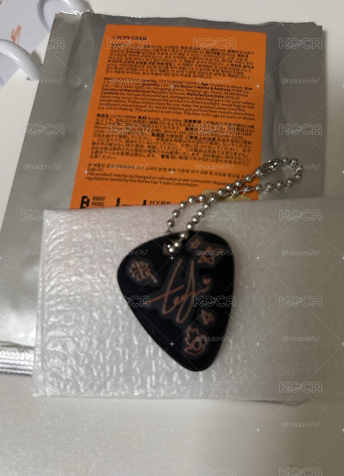 TXT 顯pick MOA CON PICK 鑰匙圈吊飾 