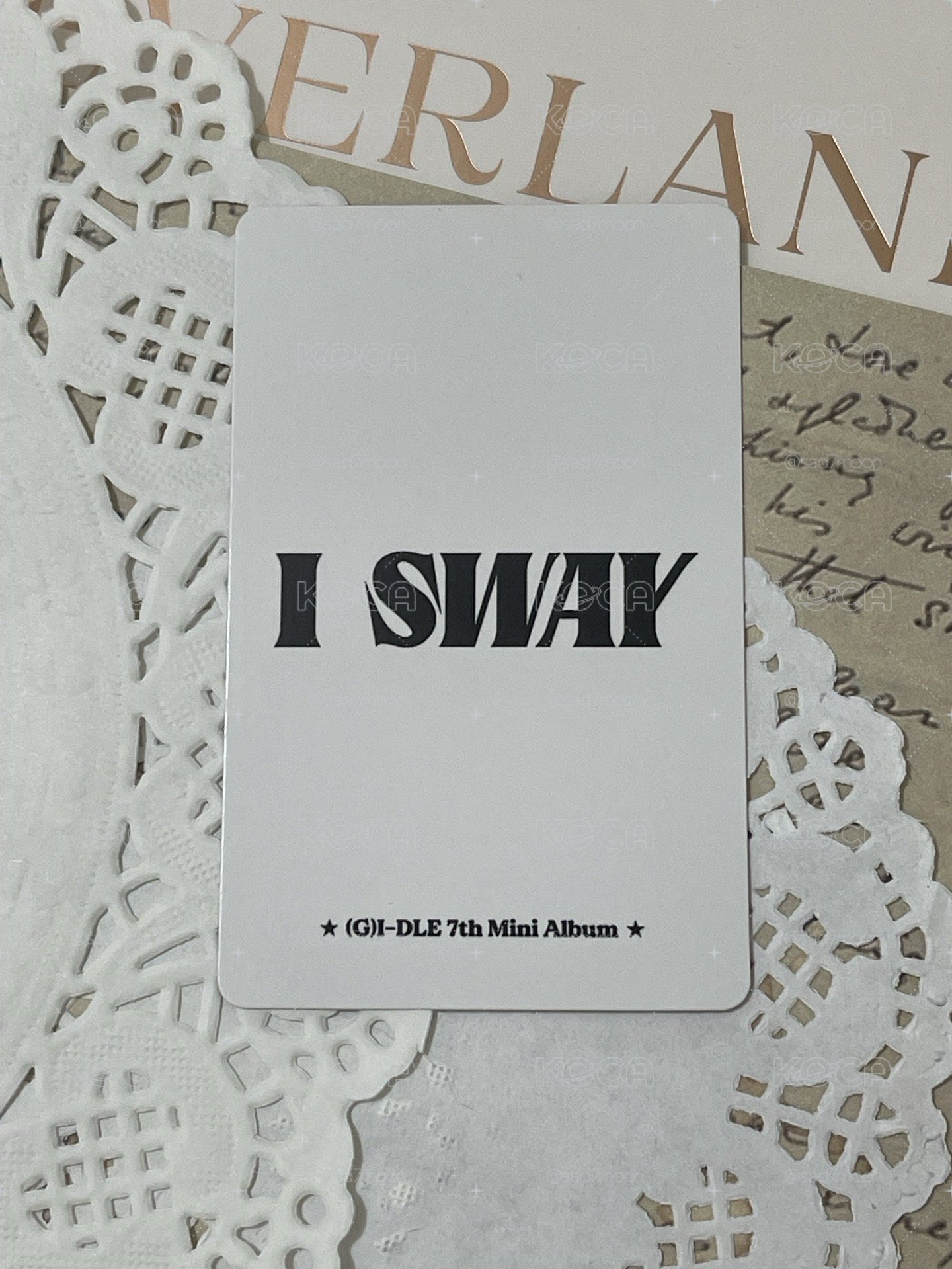  【無包手】I SWAY kms 3.0 特典卡 ver.3 娟 比心娟 臉頰愛心娟 嘟嘴娟 橘髮娟