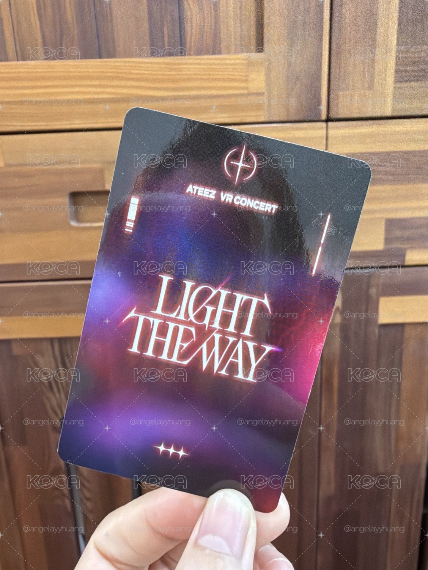 ATEEZ mingqi light the way VR 電影特典卡