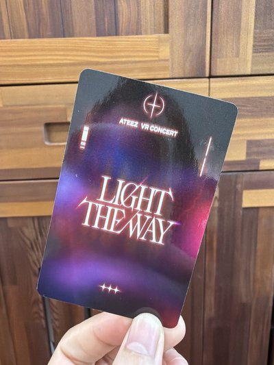 ATEEZ mingqi light the way VR 電影特典卡