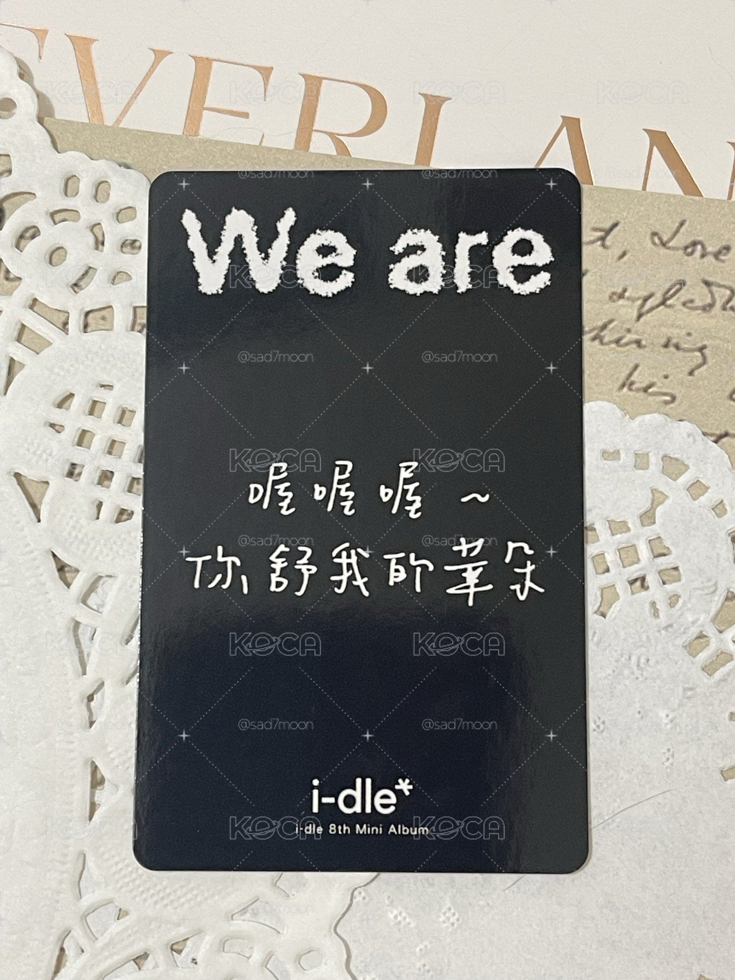  【無包手】We are fanme 1.0 特典卡 刷 小狗髮夾刷