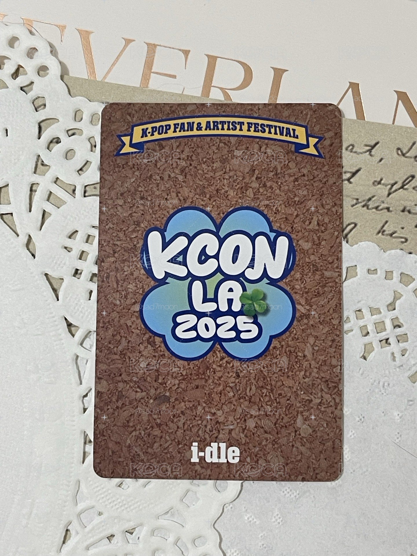  【無包手】2025 Kcon La 周邊卡 相框卡 閃卡 麵