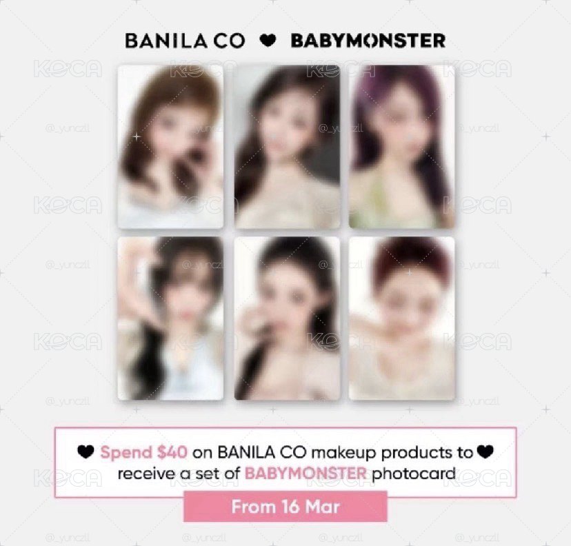 BANILA CO 4.0 代言卡 