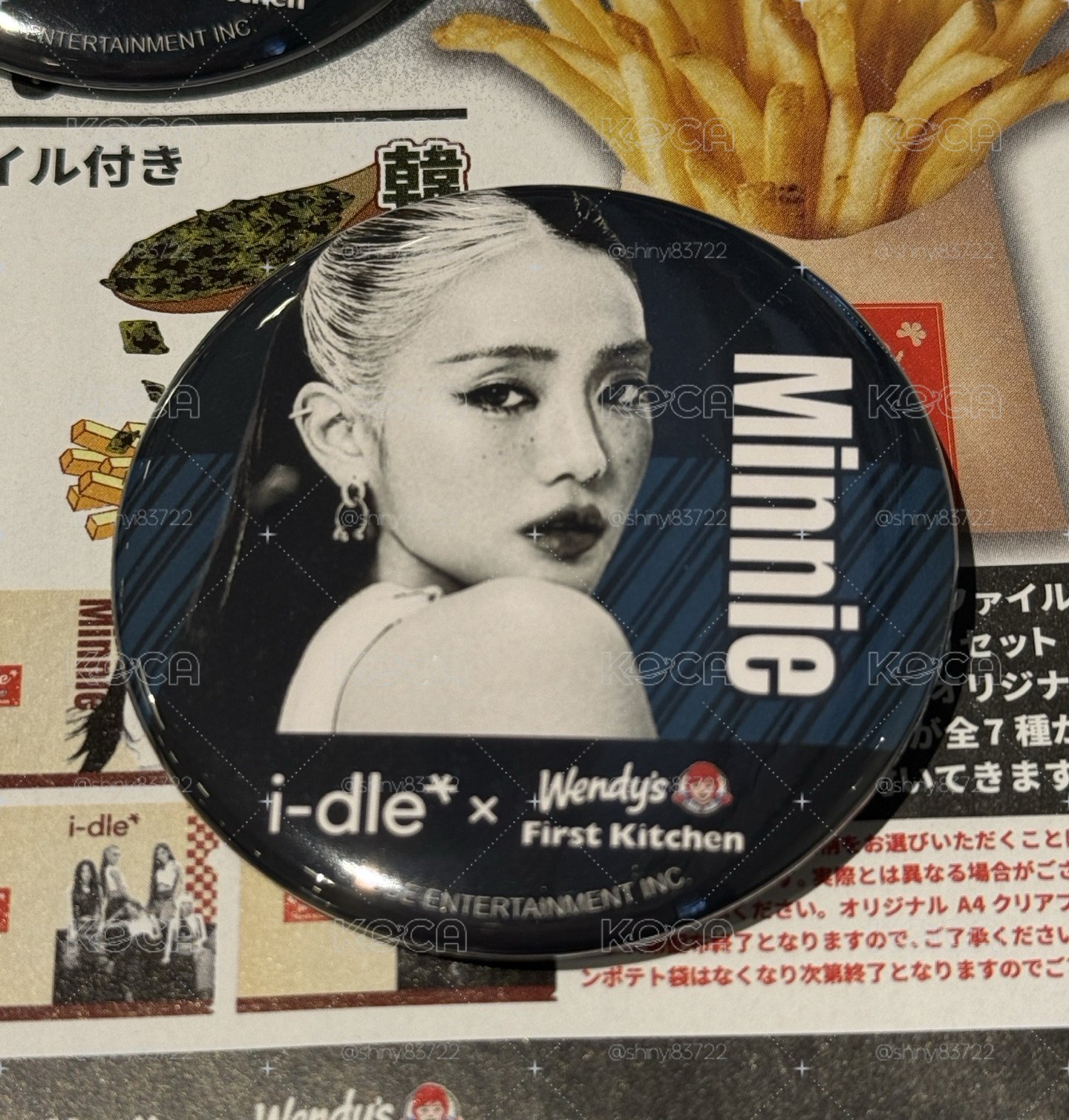 溫蒂漢堡 基本款 徽章 米妮