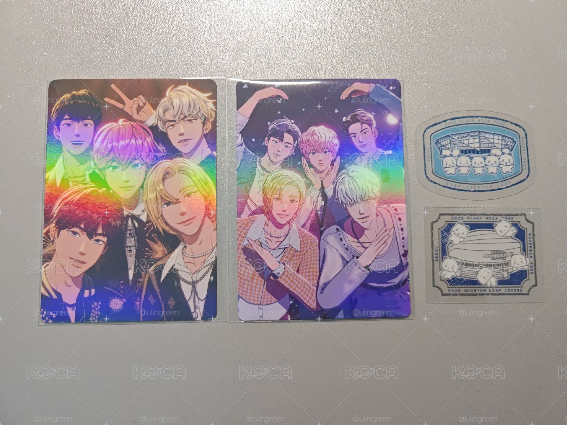 PLAVE🌈亞巡團卡+貼紙