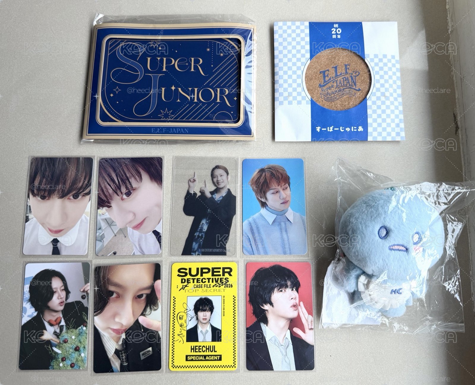 SJ 20週年澈糰現貨+澈卡8張+ELF Japan會員禮