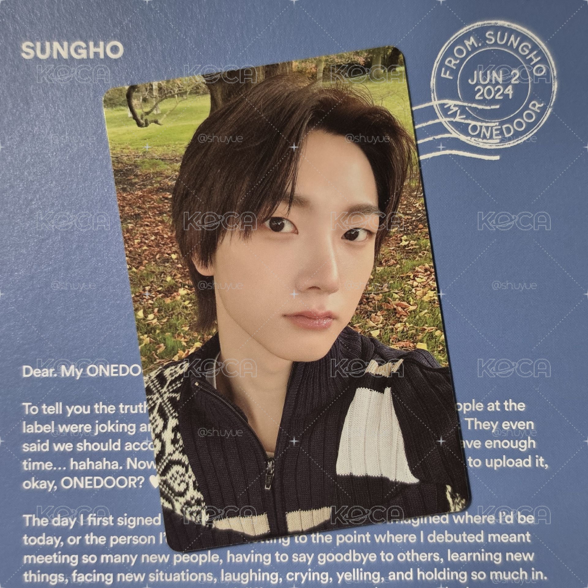 【SUNGHO】HOW? 專輯卡