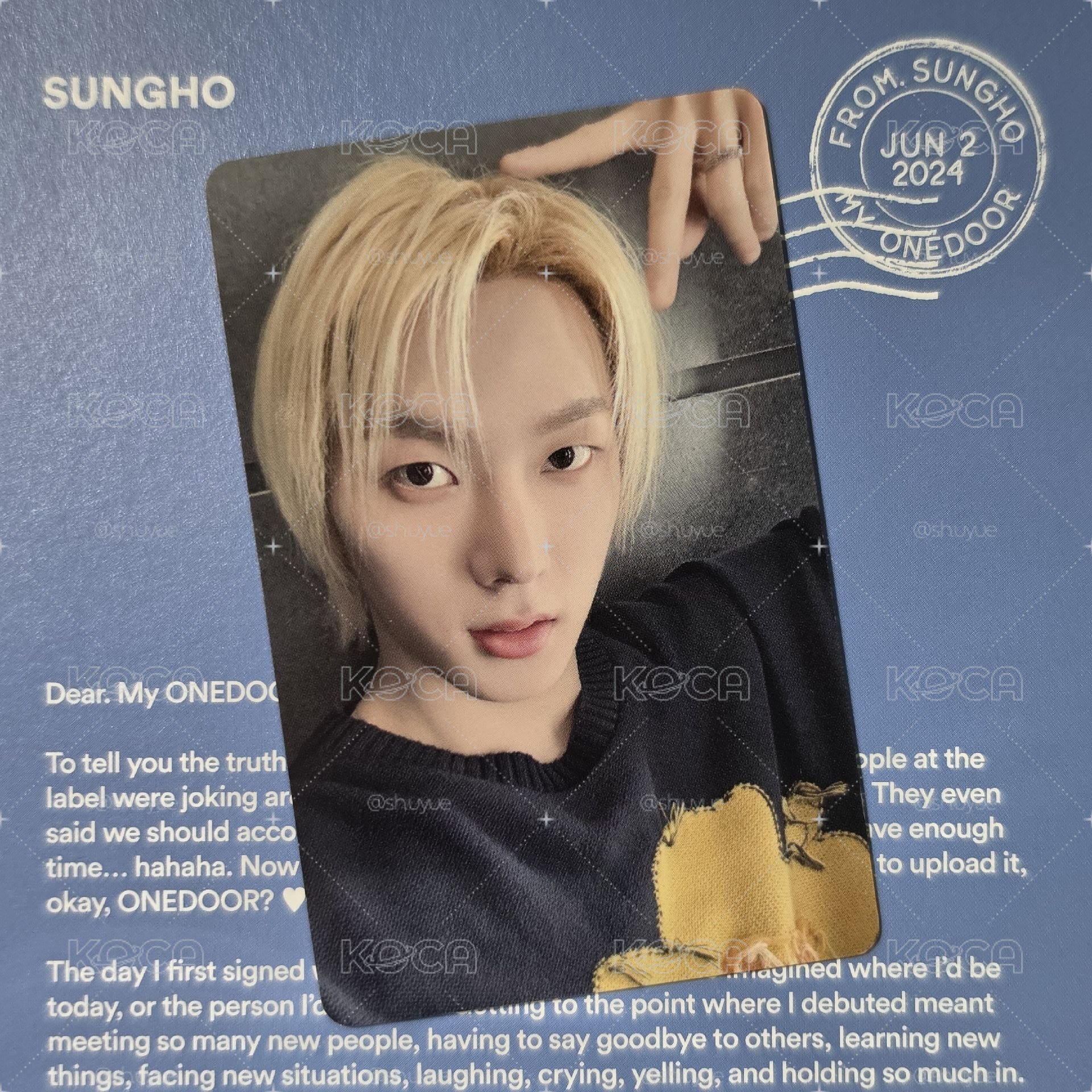 【SUNGHO】The Action 簽售卡 