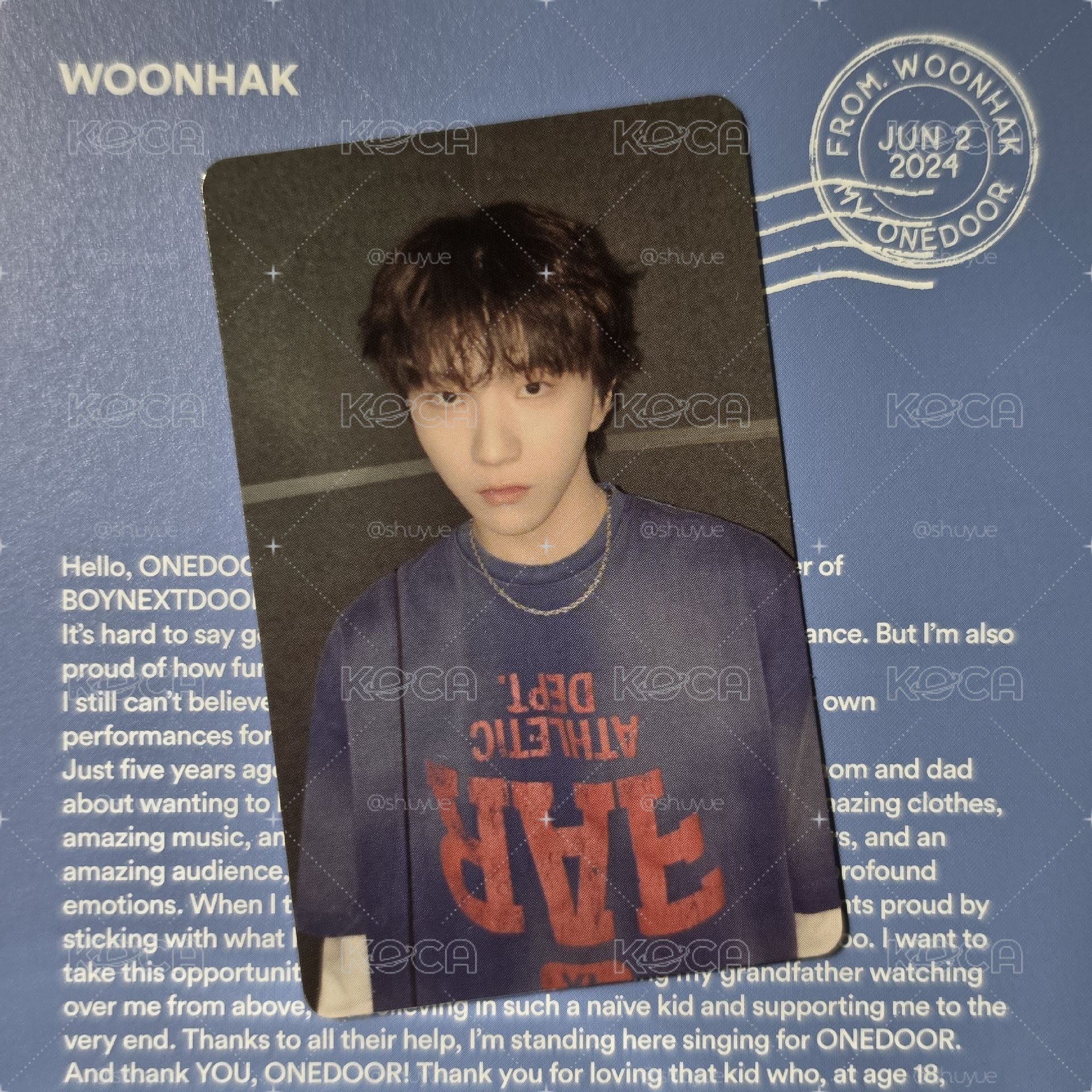 【WOONHAK】HOW? 簽售卡