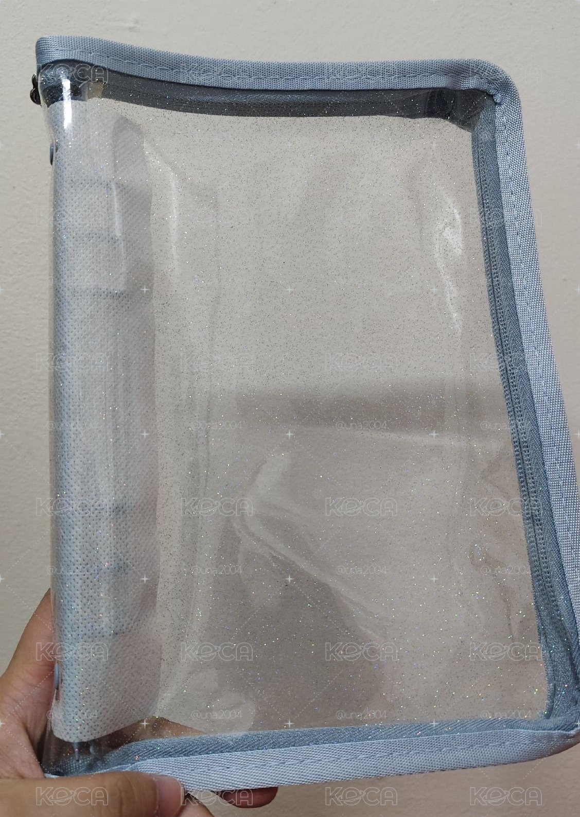 A5灰藍拉鍊卡冊