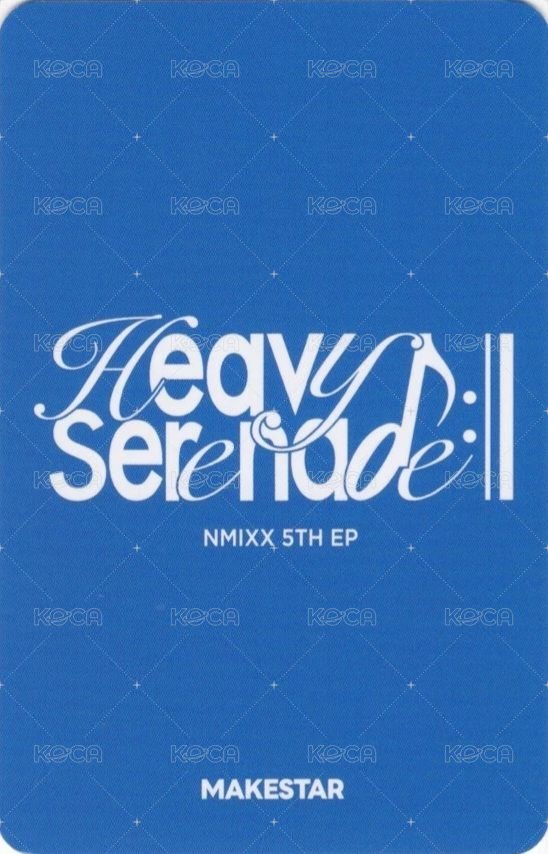 Heavy Serenade ms 線下4.0 簽售卡  背面