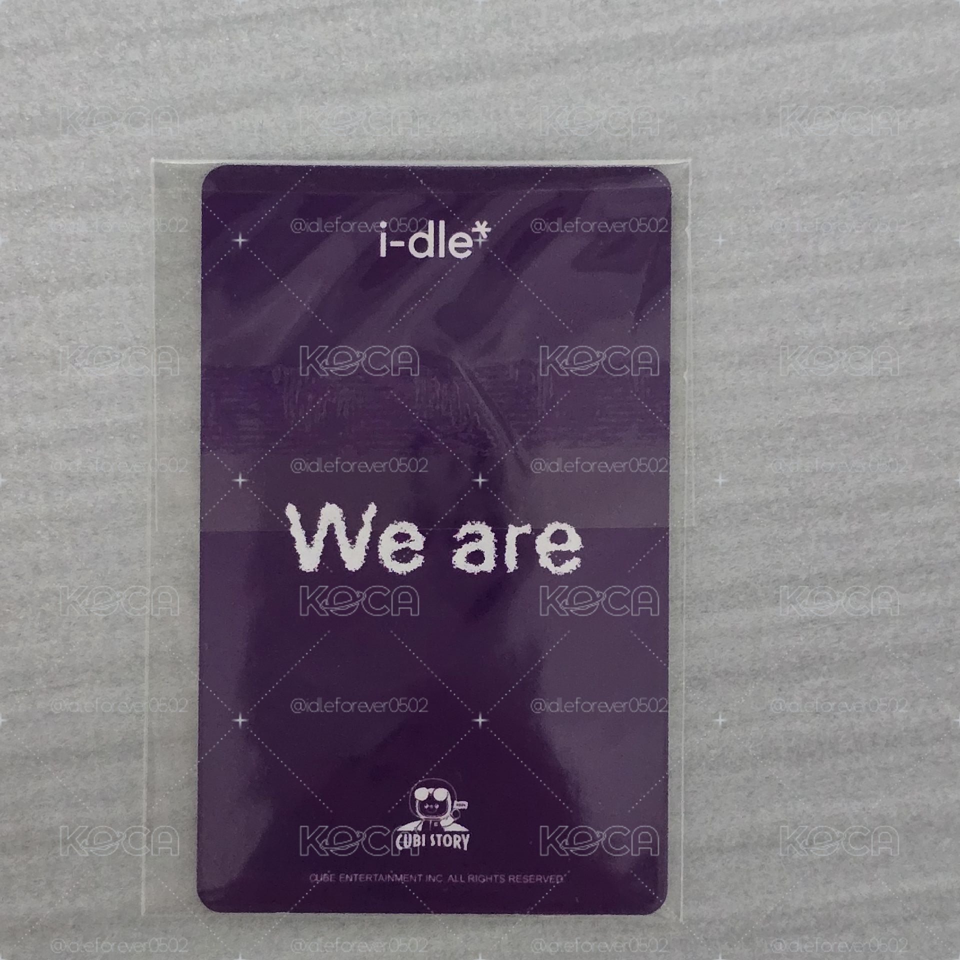 i-dle 迷八 We are cube咖啡廳飲料卡 雨琦