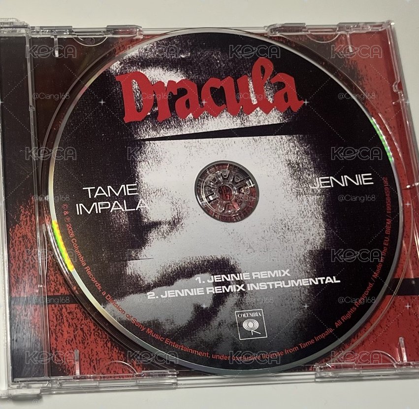 《Dracula (JENNIE Remix)》歐洲限定 CD 贈拍立得