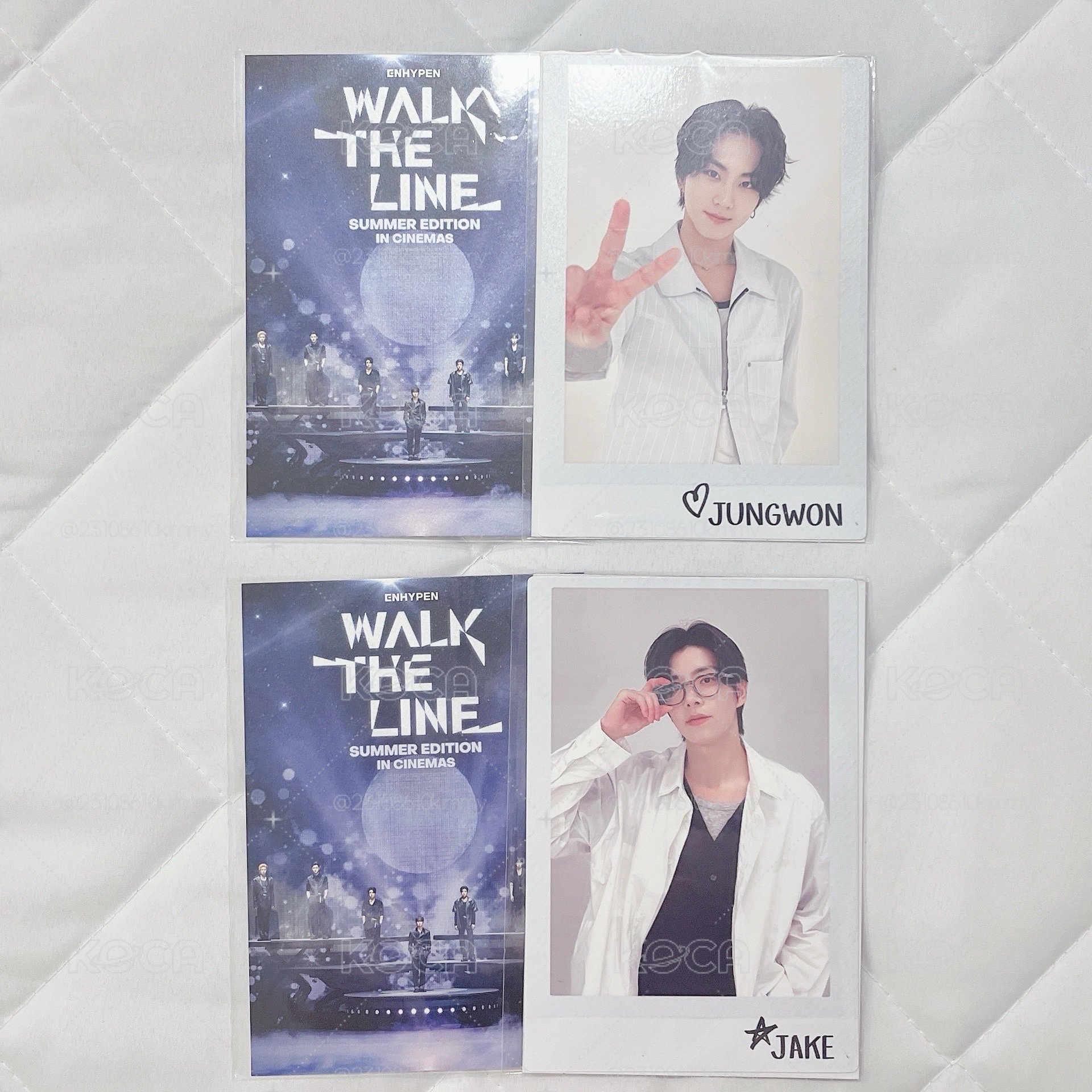 Jungwon Jake walktheline電影明信片