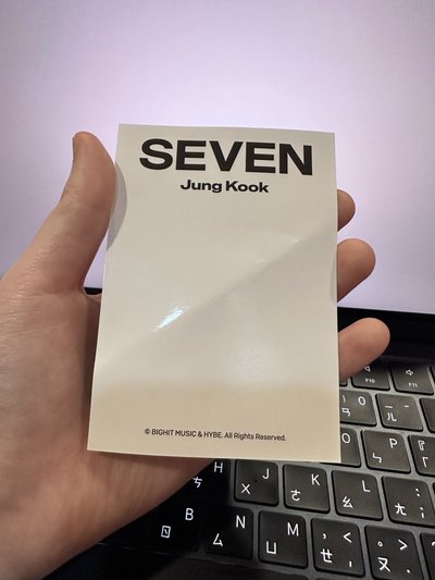 Jungkook Seven 襯衫卡 *損