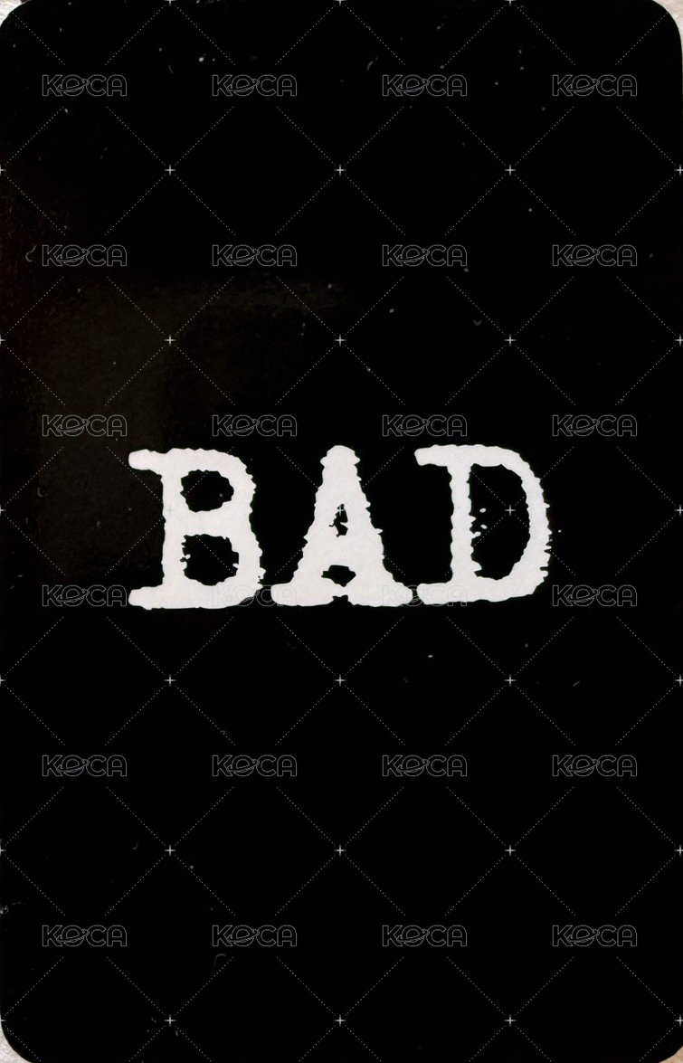 BAD k4 簽售卡  背面