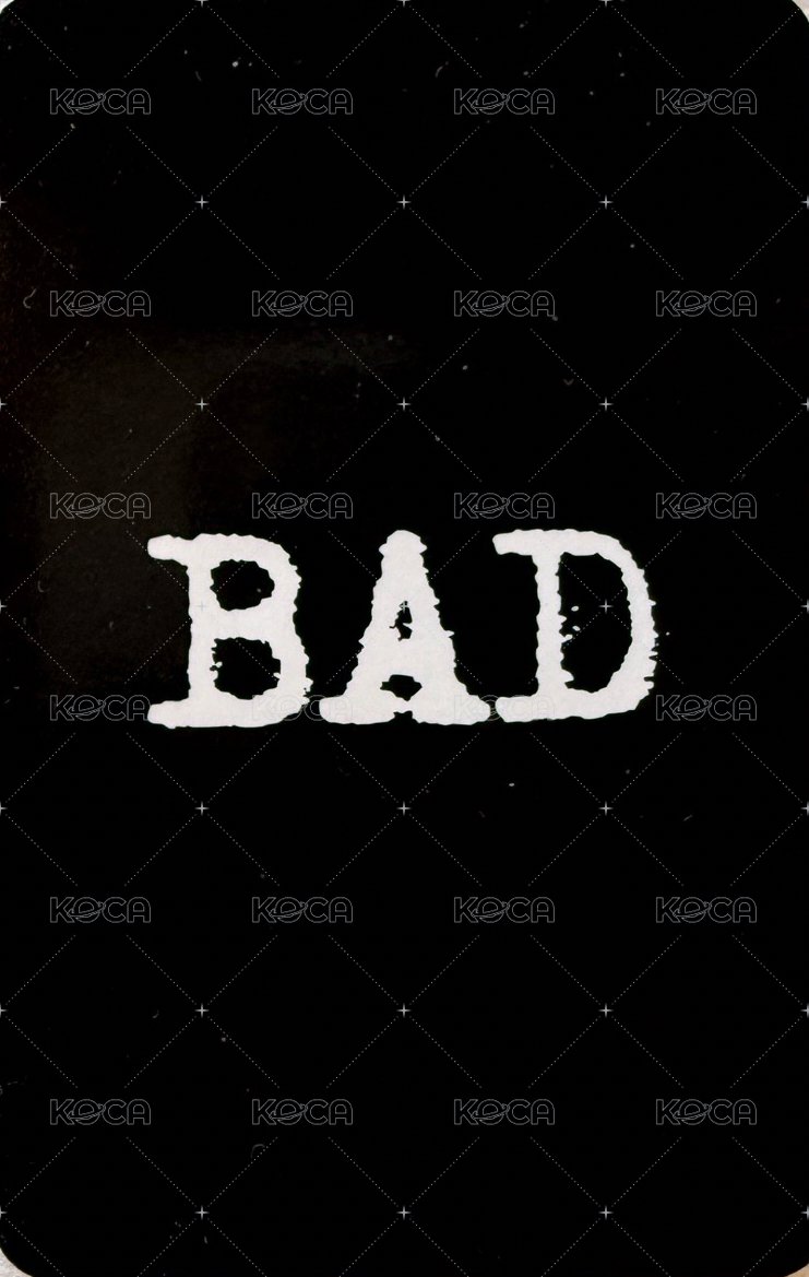 BAD k4 簽售卡  背面