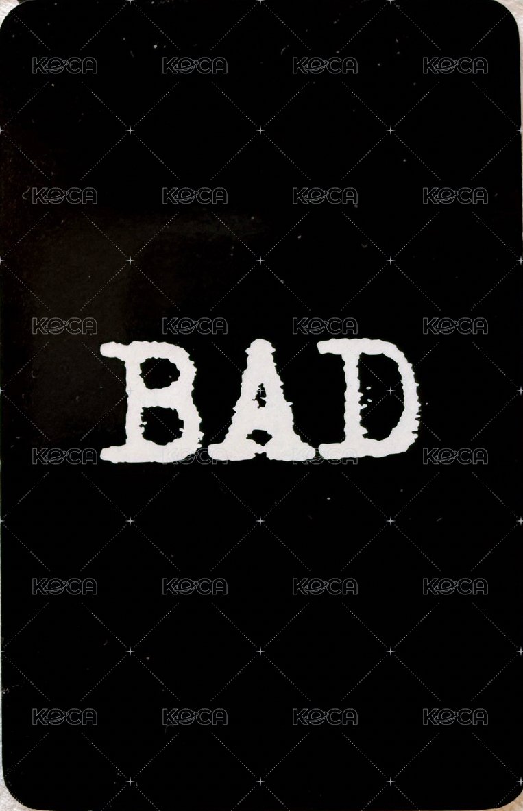 BAD k4 簽售卡  背面