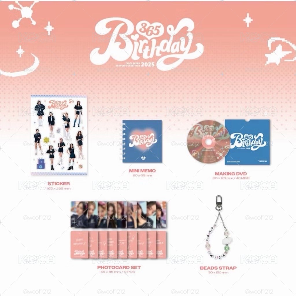 TWICE JAPAN SEASON'S GREETINGS 2025 “BIRTHDAY365”