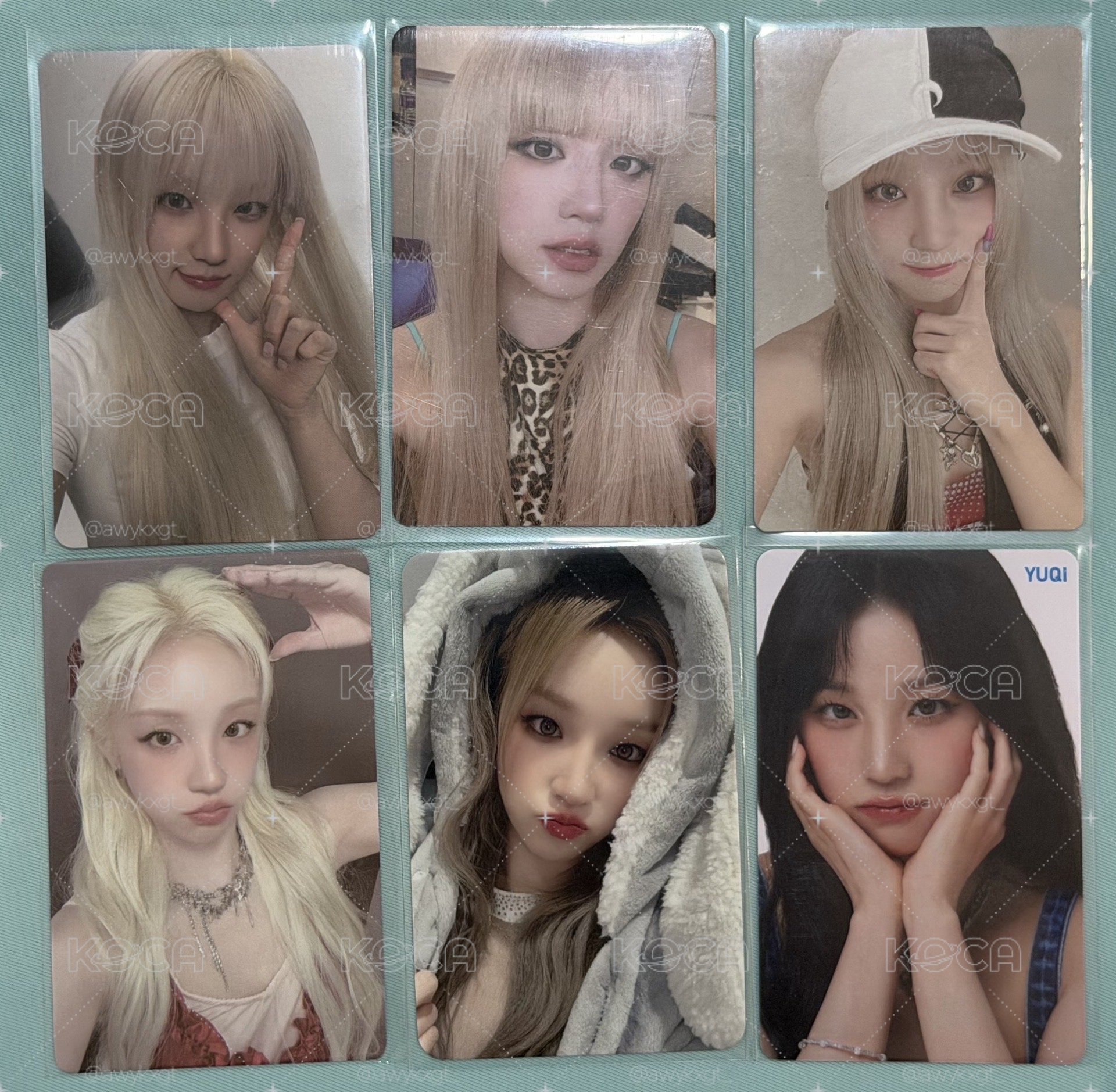 i-dle 雨琦 展覽快閃毛毯卡 肯德基代言卡 正規二幸運卡 迷八幸運卡 專卡 周邊卡