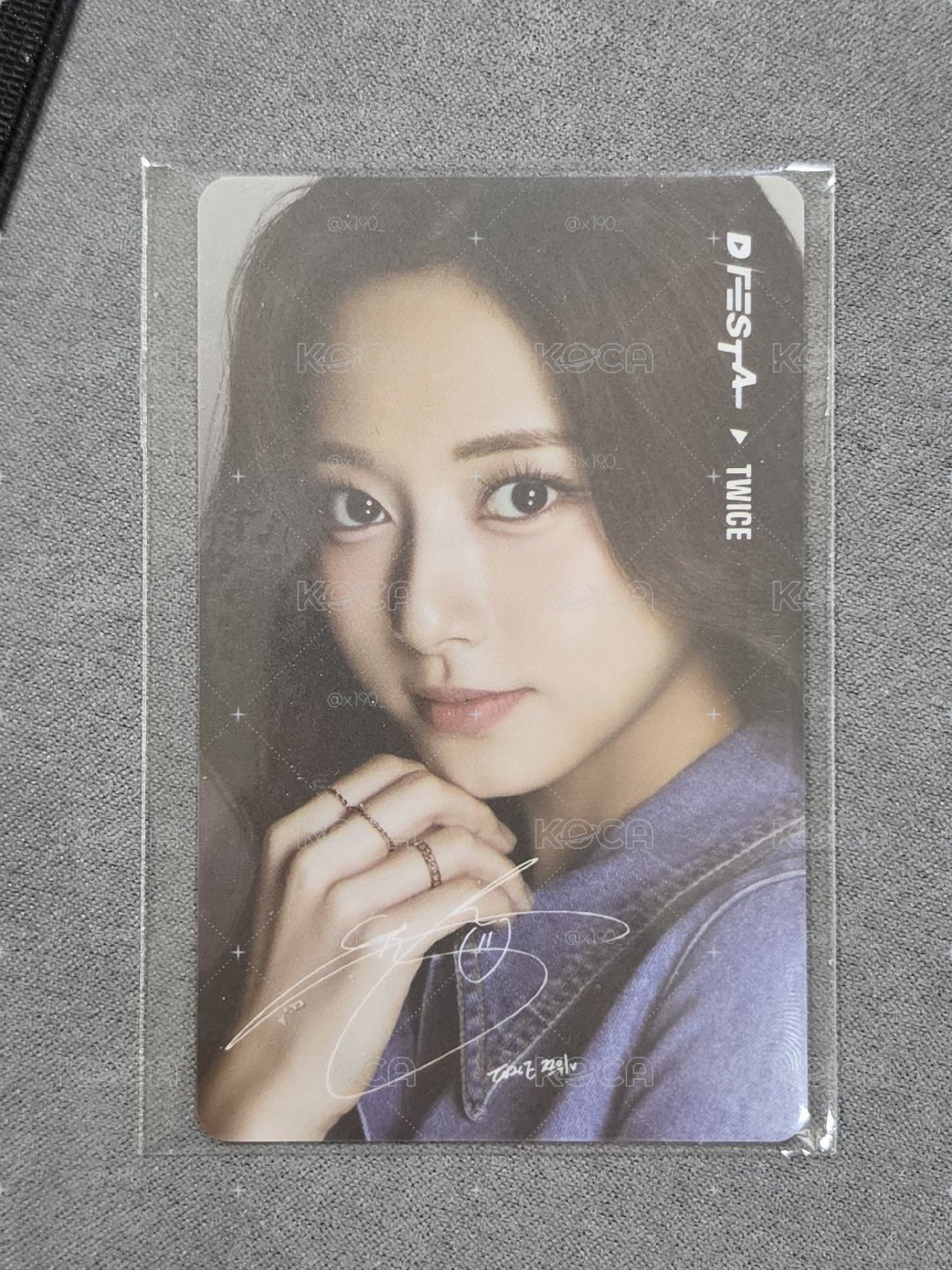 Twice 子瑜 D社展覽入場卡
