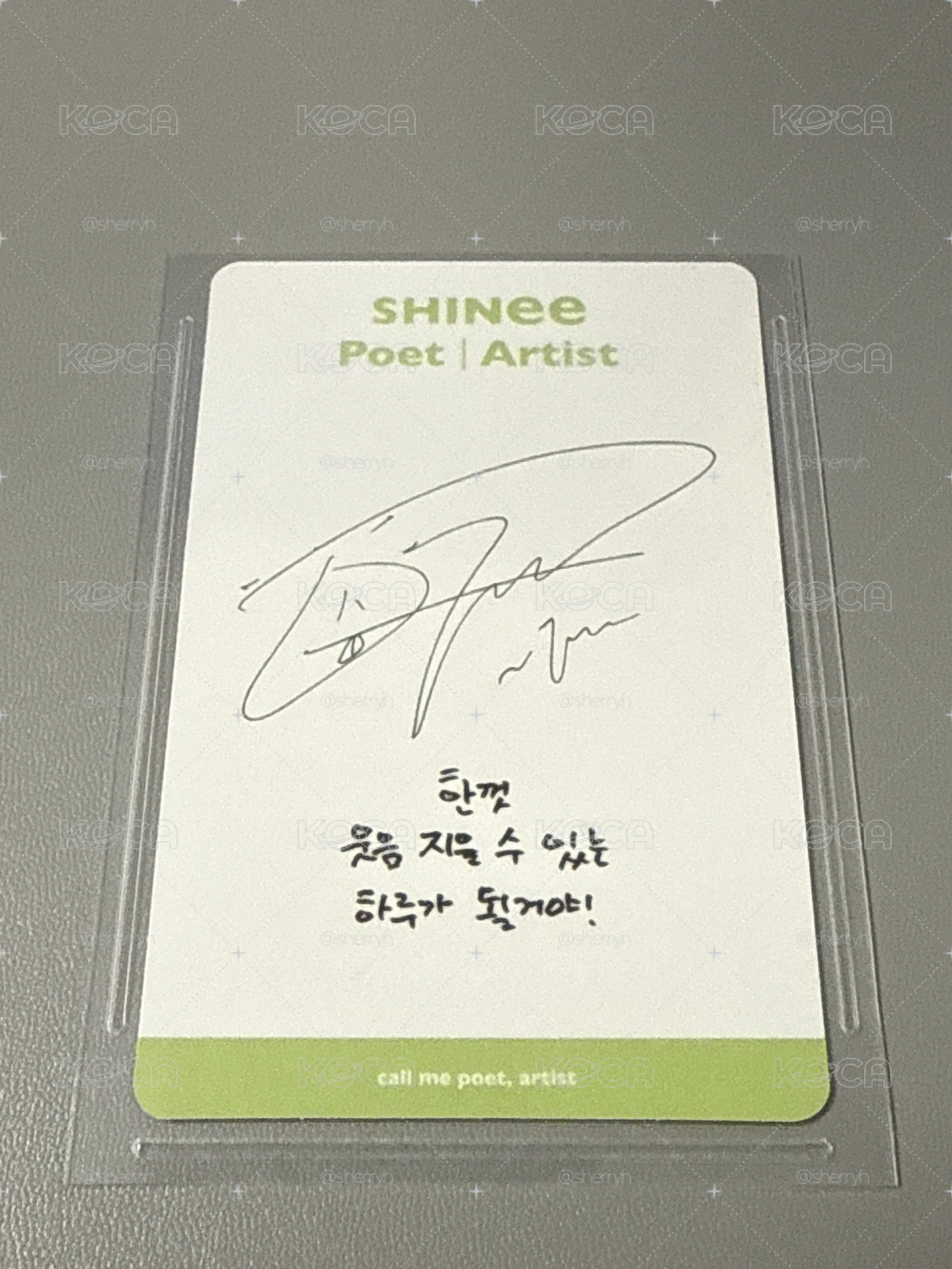 Poet | Artist  娃專 專輯卡 - Onew
