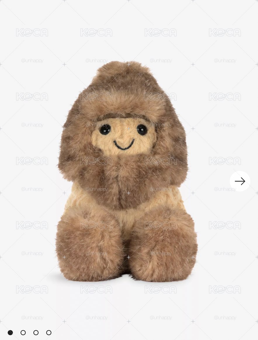 JELLYCAT 🥜Amuseables Peanut Yeti Outfit Soft Toy 15cm