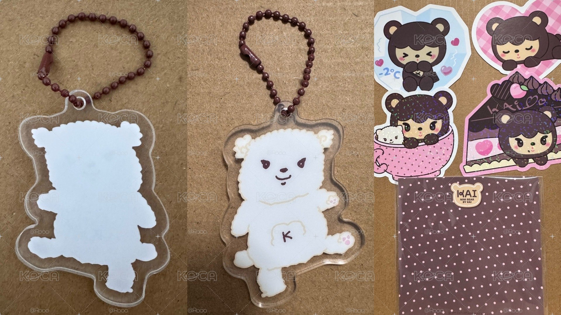 KAION 壓克力吊飾及貼紙組