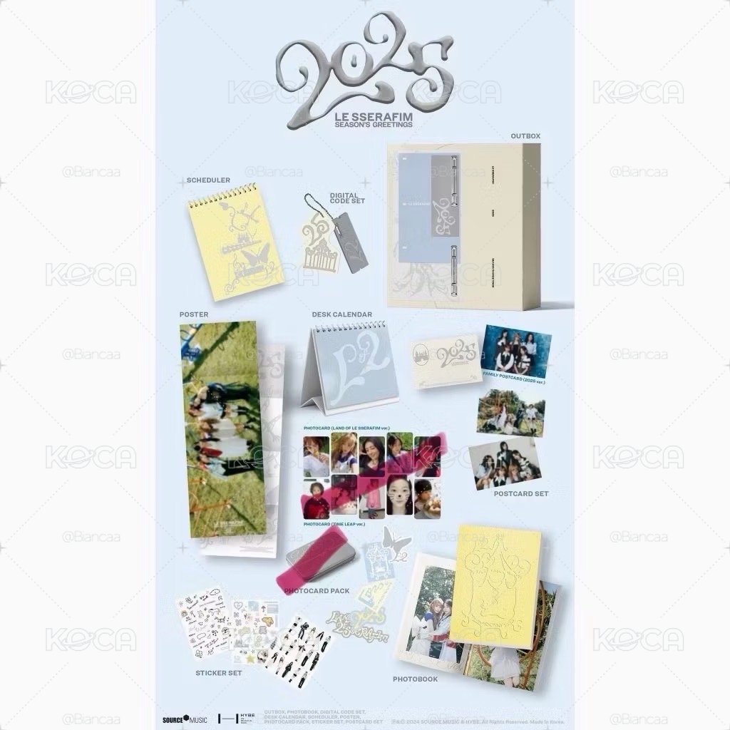 LE SSERAFIM 2025 SEASON`S 年曆組 含WVS特典 