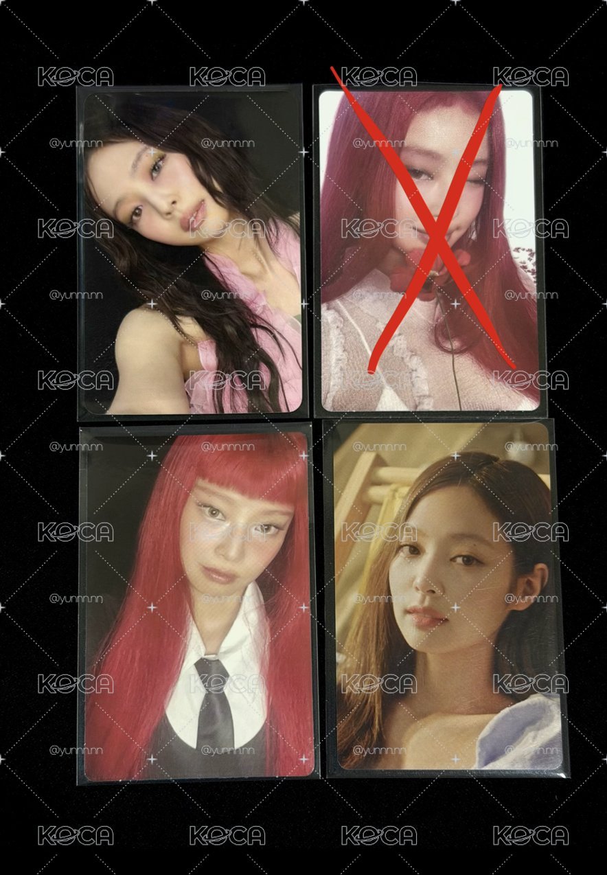 四張Jennie小卡
