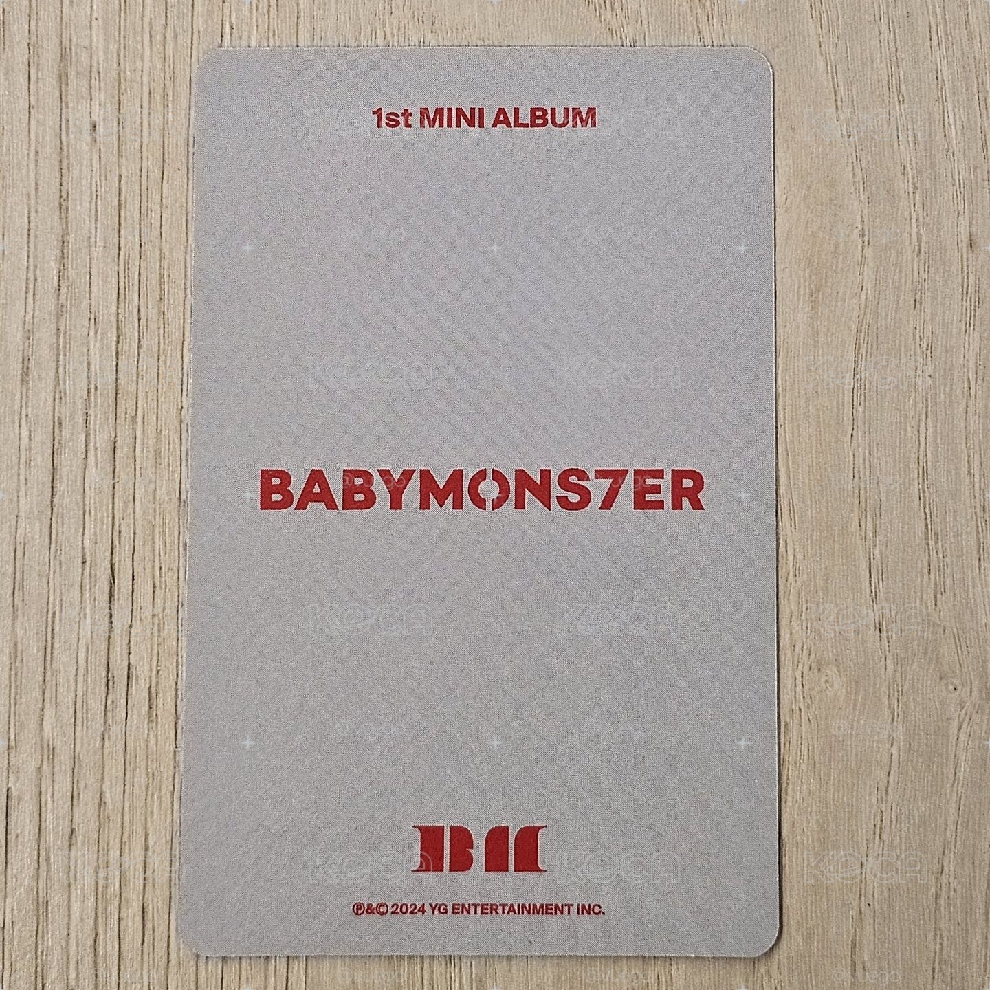 =賢=Babymons7er 1st mini album專輯卡