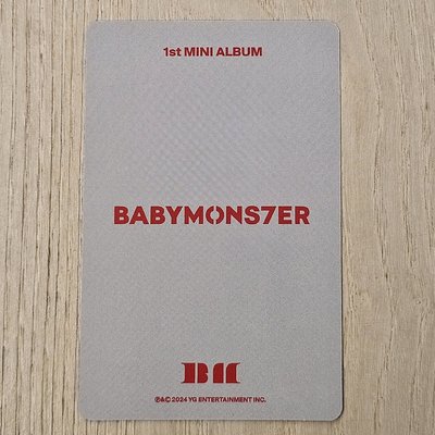 =賢=Babymons7er 1st mini album專輯卡