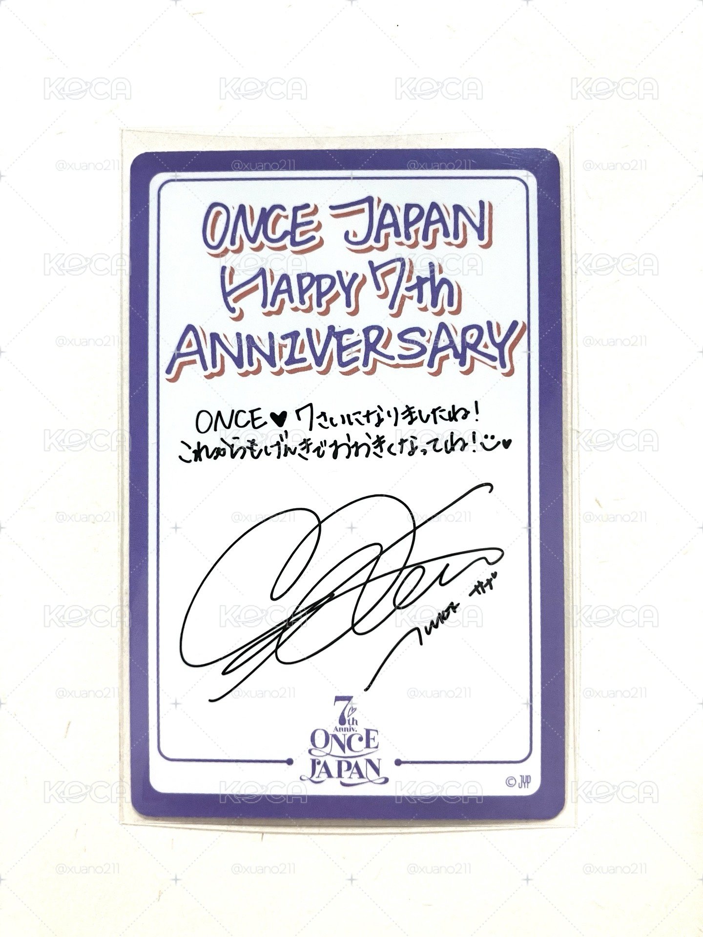 Sana OJ七週年 立牌卡