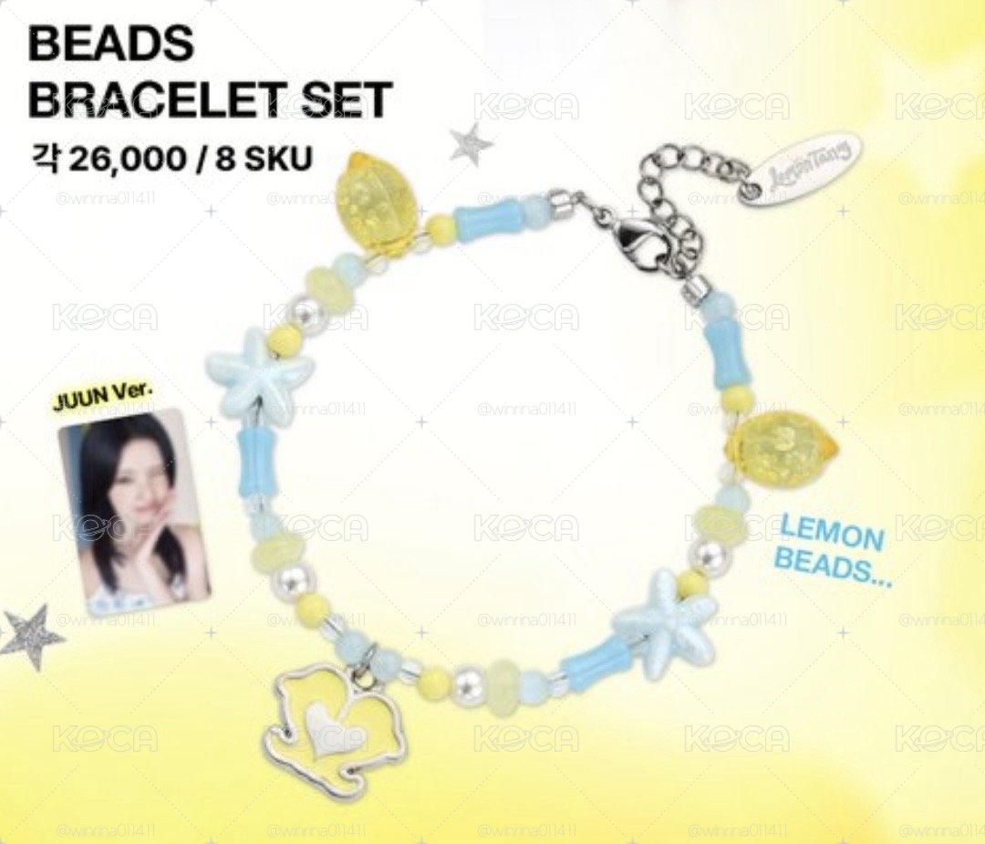 Hearts2Hearts Lemon Tang (線上預購)手鍊含卡