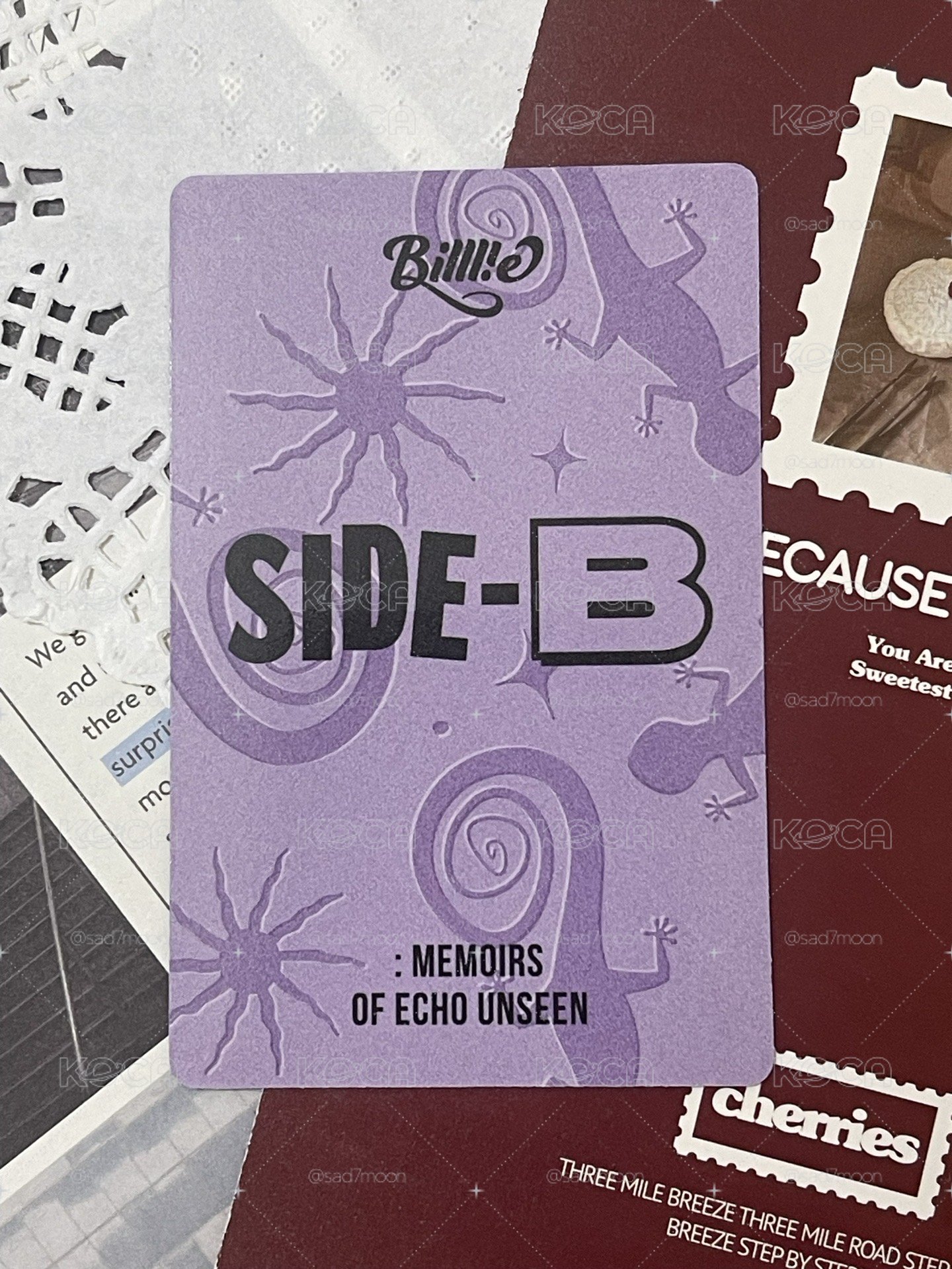 side-B violet ver. 專輯卡 月 TSUKI