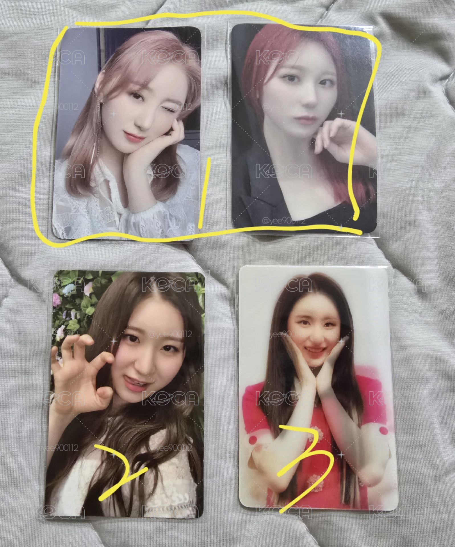IZ*ONE IZONE 彩演 DVD 線上演唱會K4特典卡 變化卡