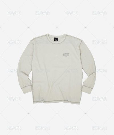 RIGHT HERE 長袖 大學T 白