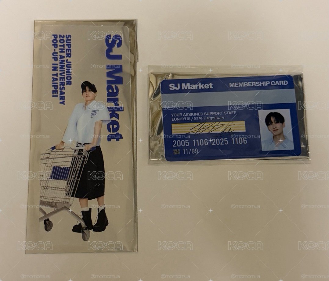 赫宰 聯名卡透明書籤+超市入場卡
