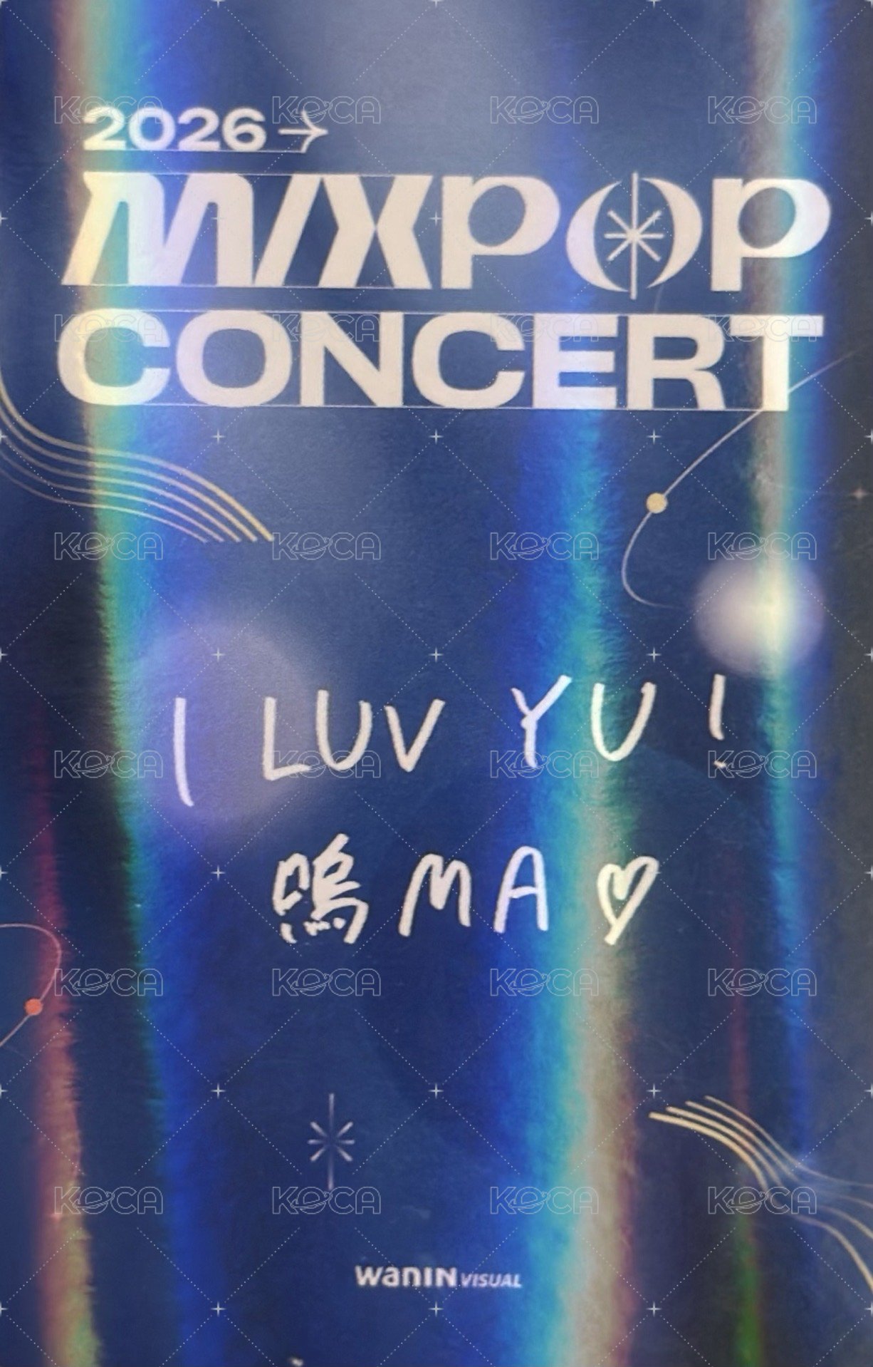 2026 MIXPOP CONCERT 特別閃卡 入場卡 / 場限卡 中文卡背 背面