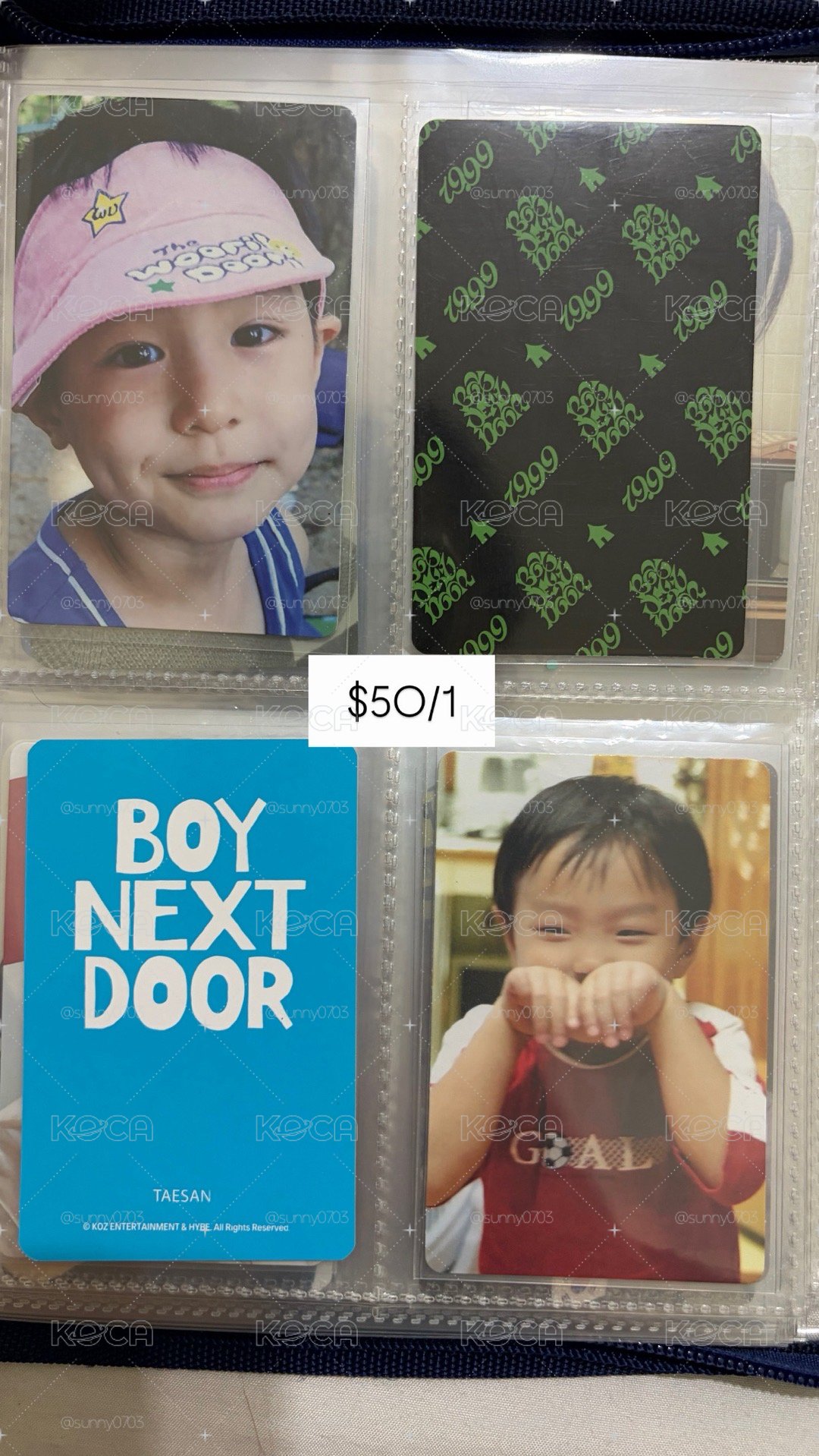 BOYNEXTDOOR小卡/娃｜多6少量135