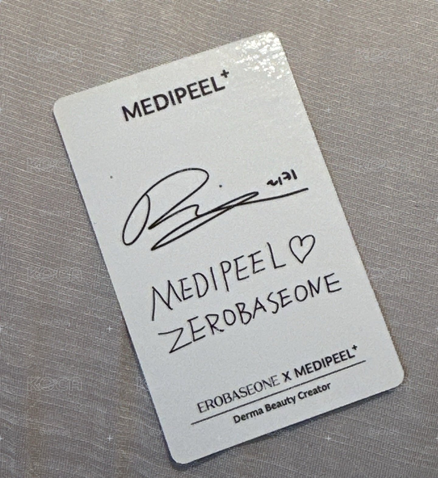 MEDIPEEL 代言卡